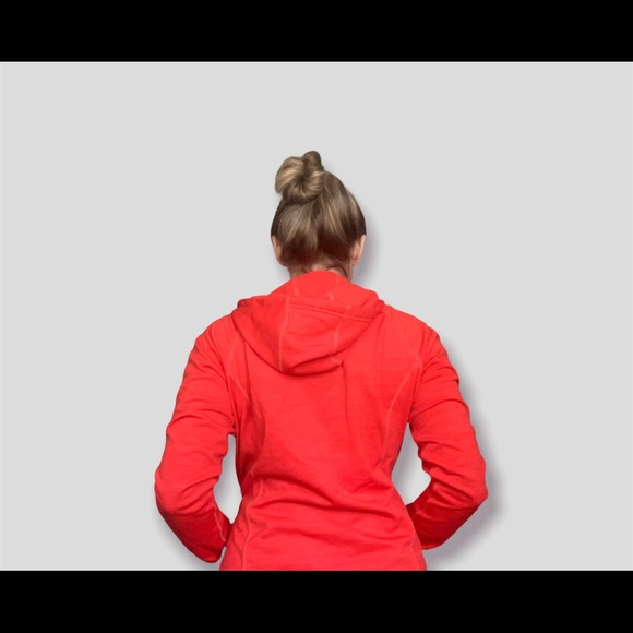 MEDIUM ‘THE NORTH FACE’ ORANGE ZIP UP SWEATER - Picture 3 of 7